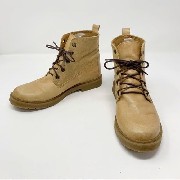 Coolway Shoes - 🌴Coolway Lace Up Combat Boot Leather/Canvas